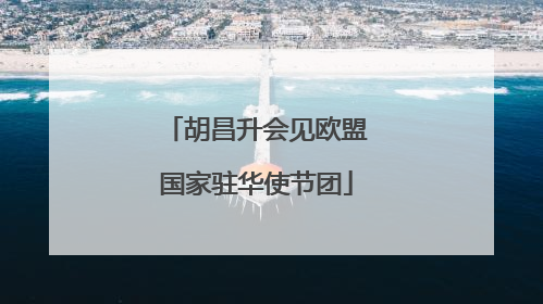 胡昌升会见欧盟国家驻华使节团