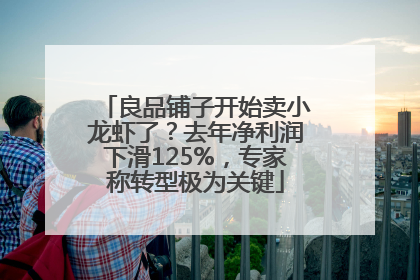 良品铺子开始卖小龙虾了？去年净利润下滑125%，专家称转型极为关键