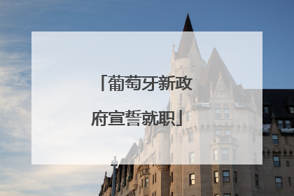 葡萄牙新政府宣誓就职