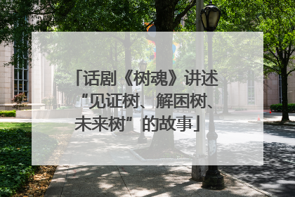 话剧《树魂》讲述“见证树、解困树、未来树”的故事