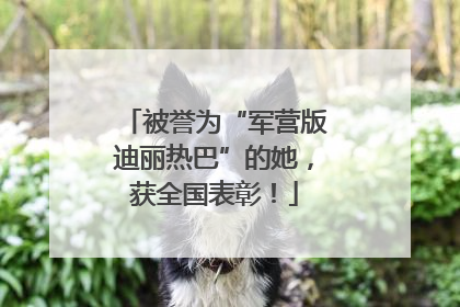 被誉为“军营版迪丽热巴”的她，获全国表彰！