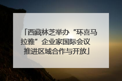 西藏林芝举办“环喜马拉雅”企业家国际会议 推进区域合作与开放