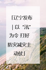辽宁发布｜以“汛”为令 打好防灾减灾主动仗