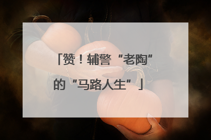 赞！辅警“老陶”的“马路人生”