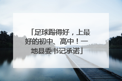 足球踢得好，上最好的初中、高中！一地县委书记承诺