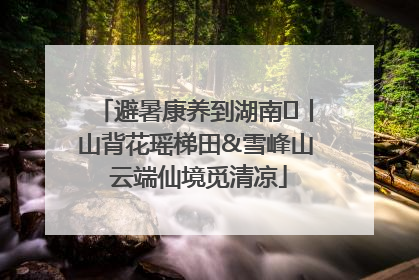 避暑康养到湖南⑫丨山背花瑶梯田&雪峰山 云端仙境觅清凉