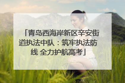青岛西海岸新区辛安街道执法中队：筑牢执法防线 全力护航高考