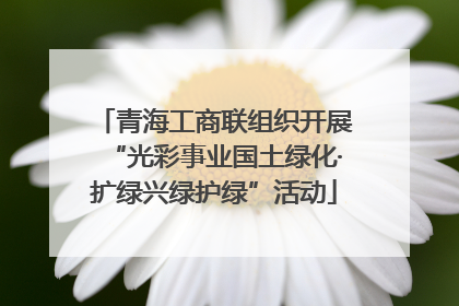 青海工商联组织开展“光彩事业国土绿化·扩绿兴绿护绿”活动