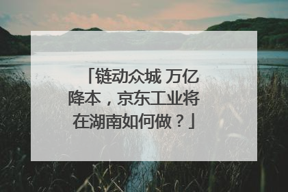 链动众城 万亿降本，京东工业将在湖南如何做？