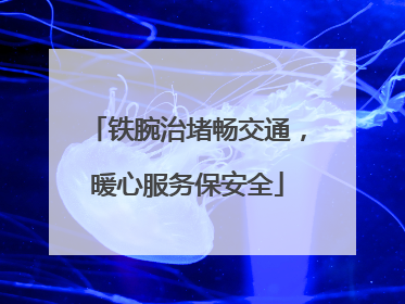 铁腕治堵畅交通，暖心服务保安全