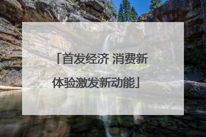 首发经济 消费新体验激发新动能