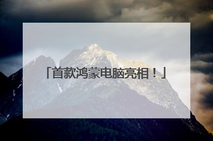 首款鸿蒙电脑亮相！