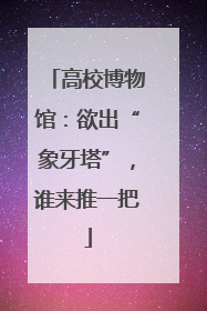 高校博物馆：欲出“象牙塔”，谁来推一把
