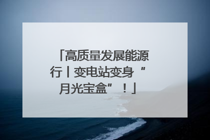 高质量发展能源行丨变电站变身“月光宝盒”！