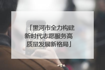 黑河市全力构建新时代志愿服务高质量发展新格局