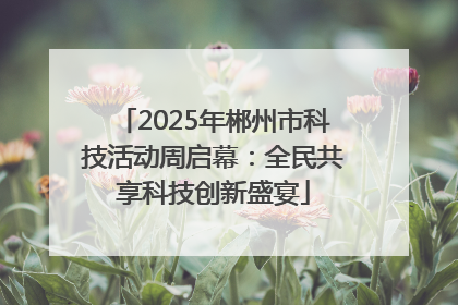 2025年郴州市科技活动周启幕：全民共享科技创新盛宴