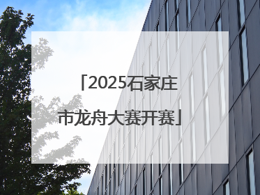 2025石家庄市龙舟大赛开赛