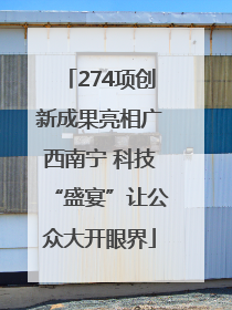274项创新成果亮相广西南宁 科技“盛宴”让公众大开眼界