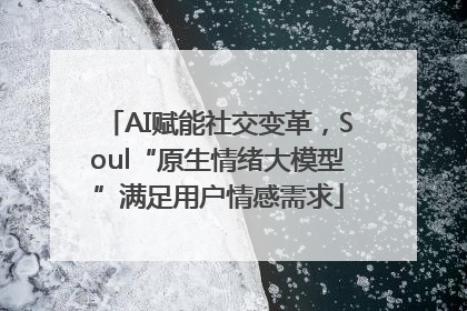 AI赋能社交变革，Soul“原生情绪大模型”满足用户情感需求