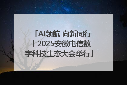 AI领航 向新同行丨2025安徽电信数字科技生态大会举行