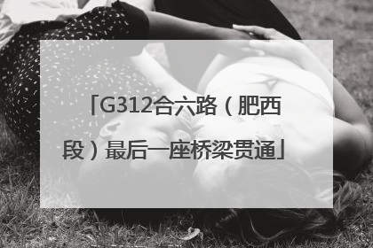 G312合六路（肥西段）最后一座桥梁贯通